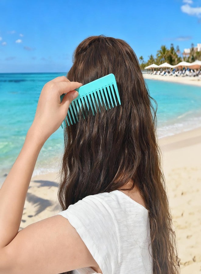 KISMETICS - One large, one small, two-piece Wide Tooth Comb，No Handle Detangler Accessories，Large Hair Detangling Comb for Curly, Straight,Wet Dry Hair(Green,Bright Blue) - Image 5